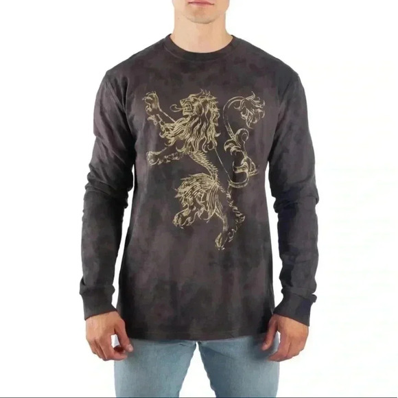 GAME OF THRONES NWT Lannister House Crest Long Sleeve Sz S - Picture 1 of 1